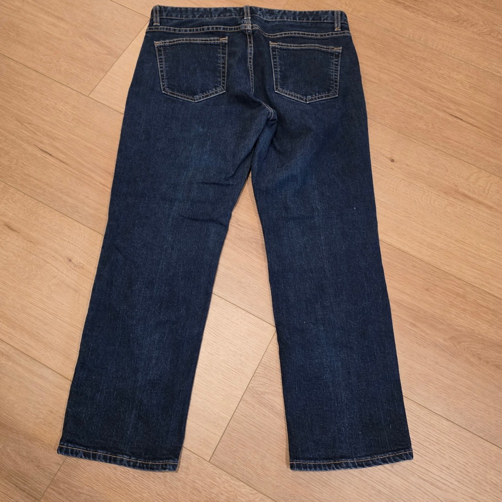 Gap Pencil Cut Stretch Jeans Womens 12 Reg Dark Wash Straight Leg Indigo Denim - Picture 9 of 10
